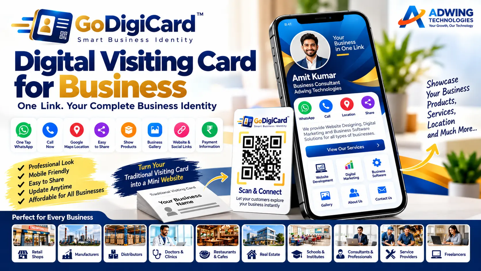 Digital Visiting Card for Business – Your Complete Business Identity